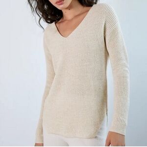 Aritzia women's Wolter heather birch 100% merino pullover sweater medium  new